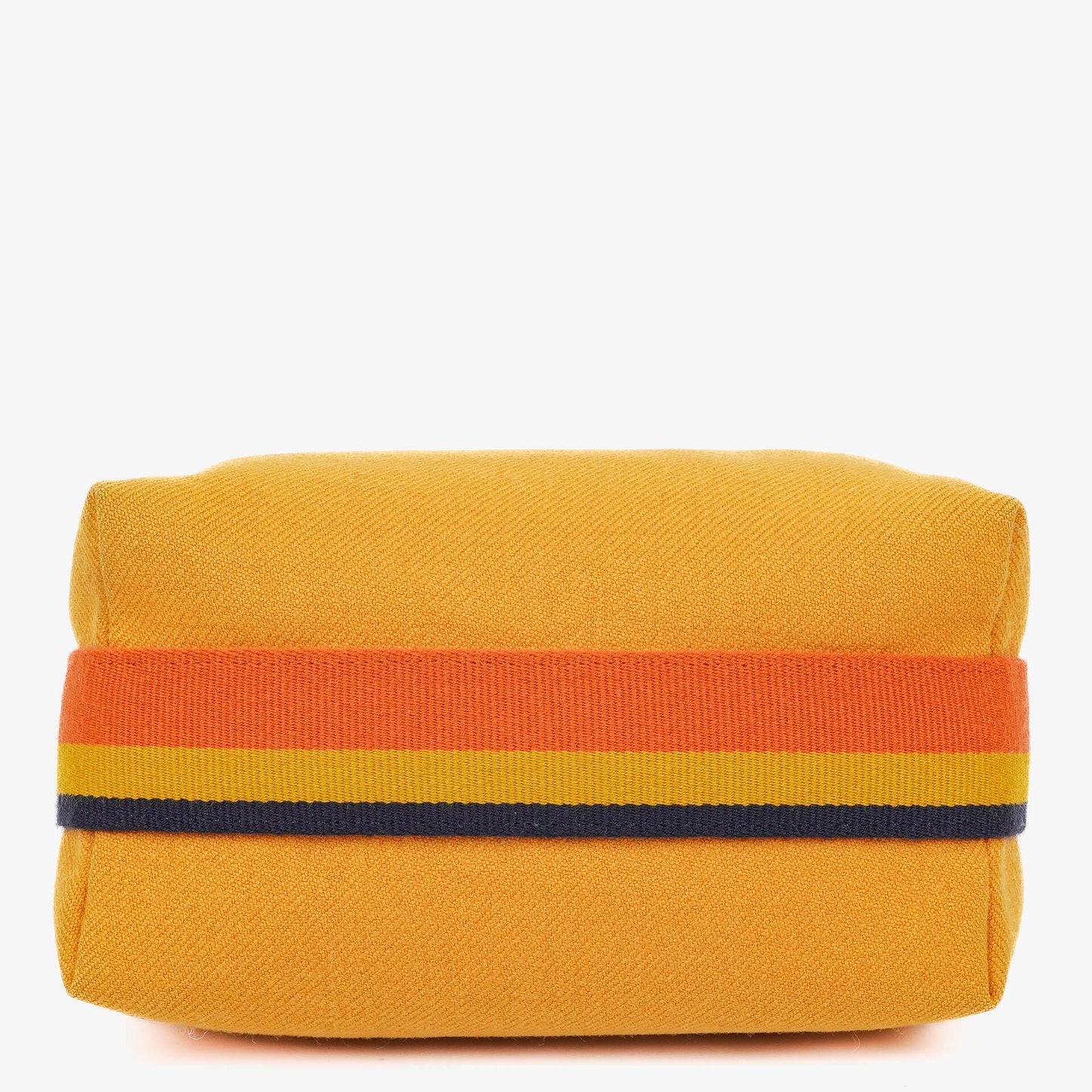 Hermès kleine Bride-A-Brac Pouch aus ockerfarbenem Canvas