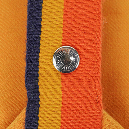 Hermès kleine Bride-A-Brac Pouch aus ockerfarbenem Canvas