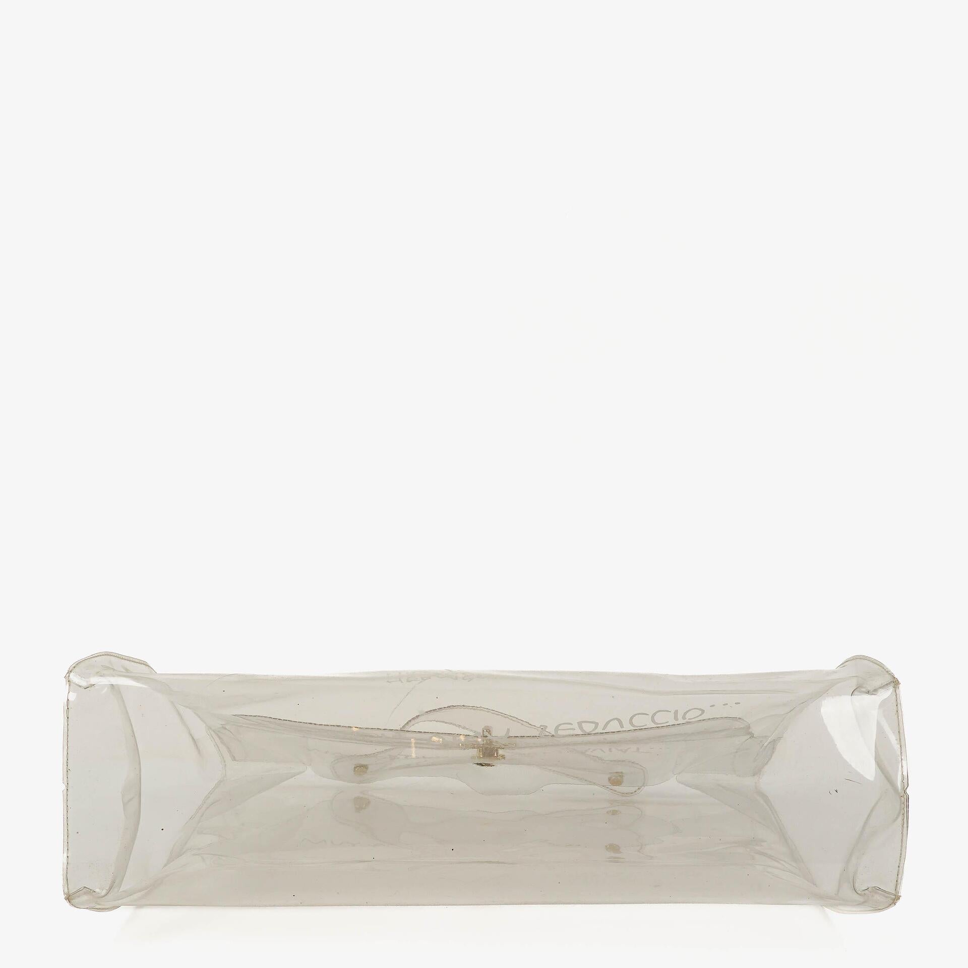 Hermès Souvenir De L'Exposition Kelly Tasche aus transparentem Vinyl
