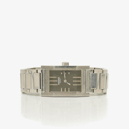 Hermès Tandem TA1.210 Quarzuhr aus Edelstahl