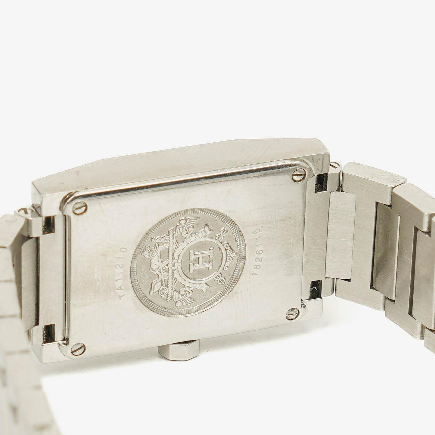 Hermès Tandem TA1.210 Quarzuhr aus Edelstahl