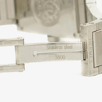 Hermès Tandem TA1.210 Quarzuhr aus Edelstahl
