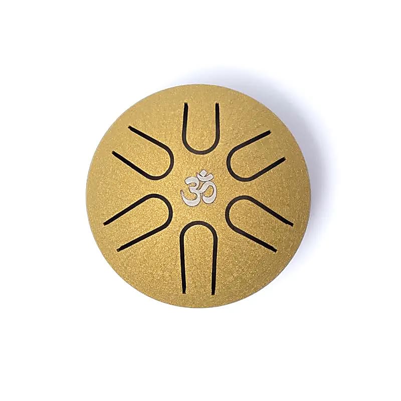 Hluru Mini - Zungentrommel goldfarben 6 Töne A - major - ±7,5cm - Laminimas e.K