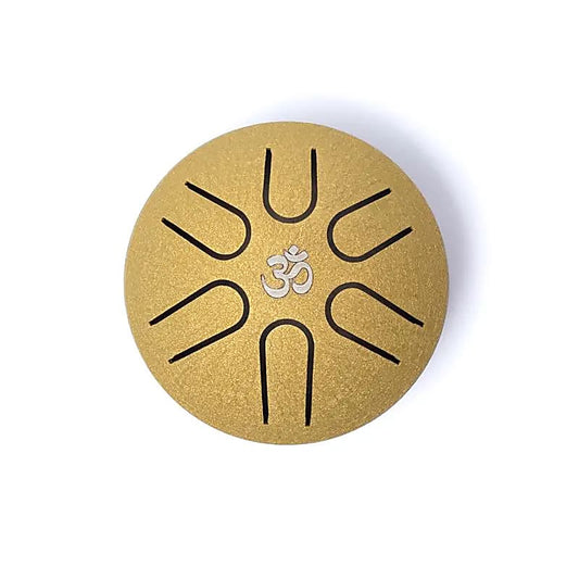 Hluru Mini - Zungentrommel goldfarben 6 Töne A - major - ±7,5cm - Laminimas e.K