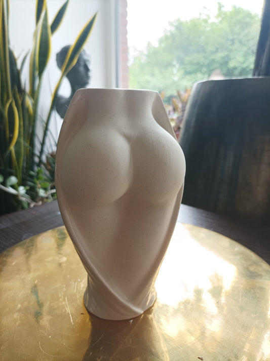 Elegante Frauenkörper-Vase aus Keramik