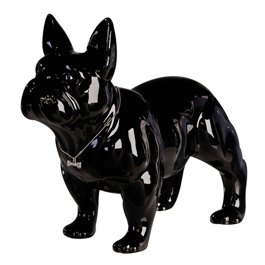 Keramikfigur „Bulli“ in Schwarz
