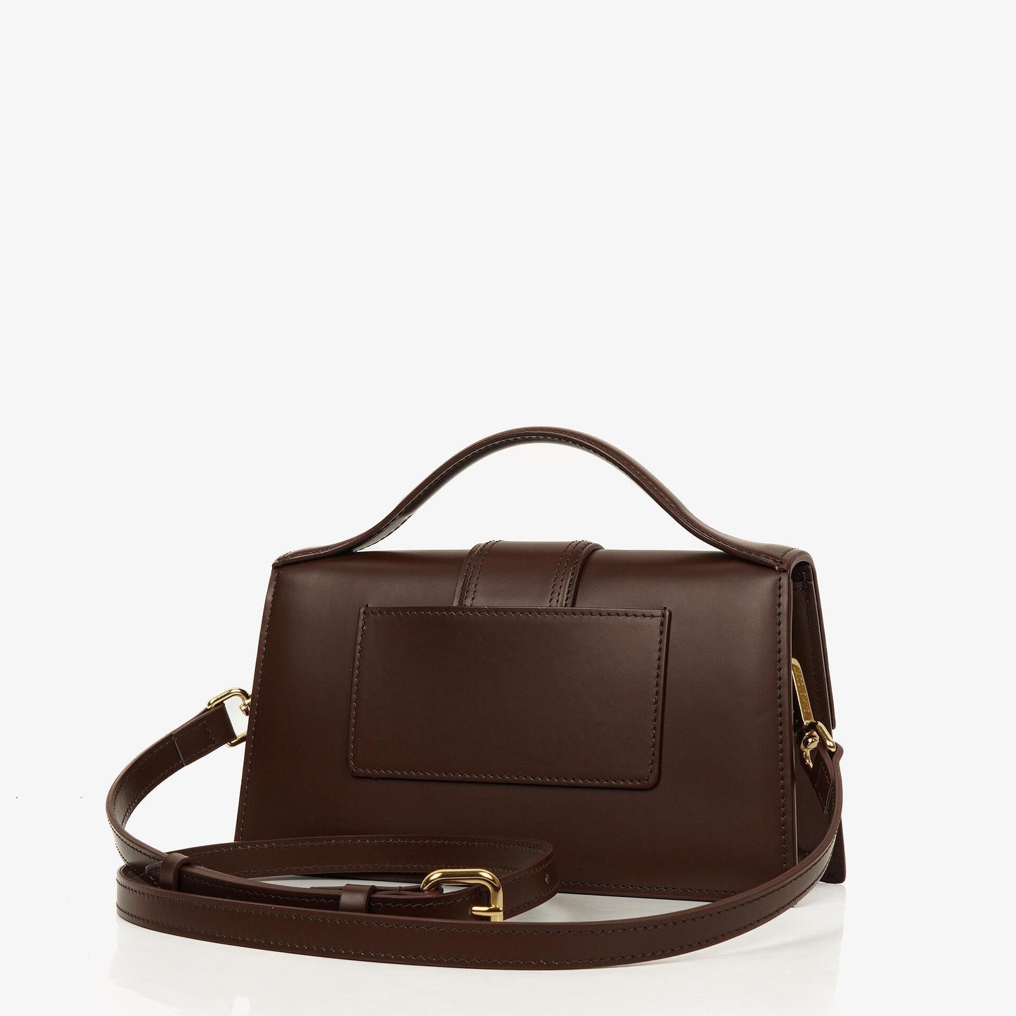 Jacquemus Le Grand Bambino Schultertasche aus braunem Kalbsleder