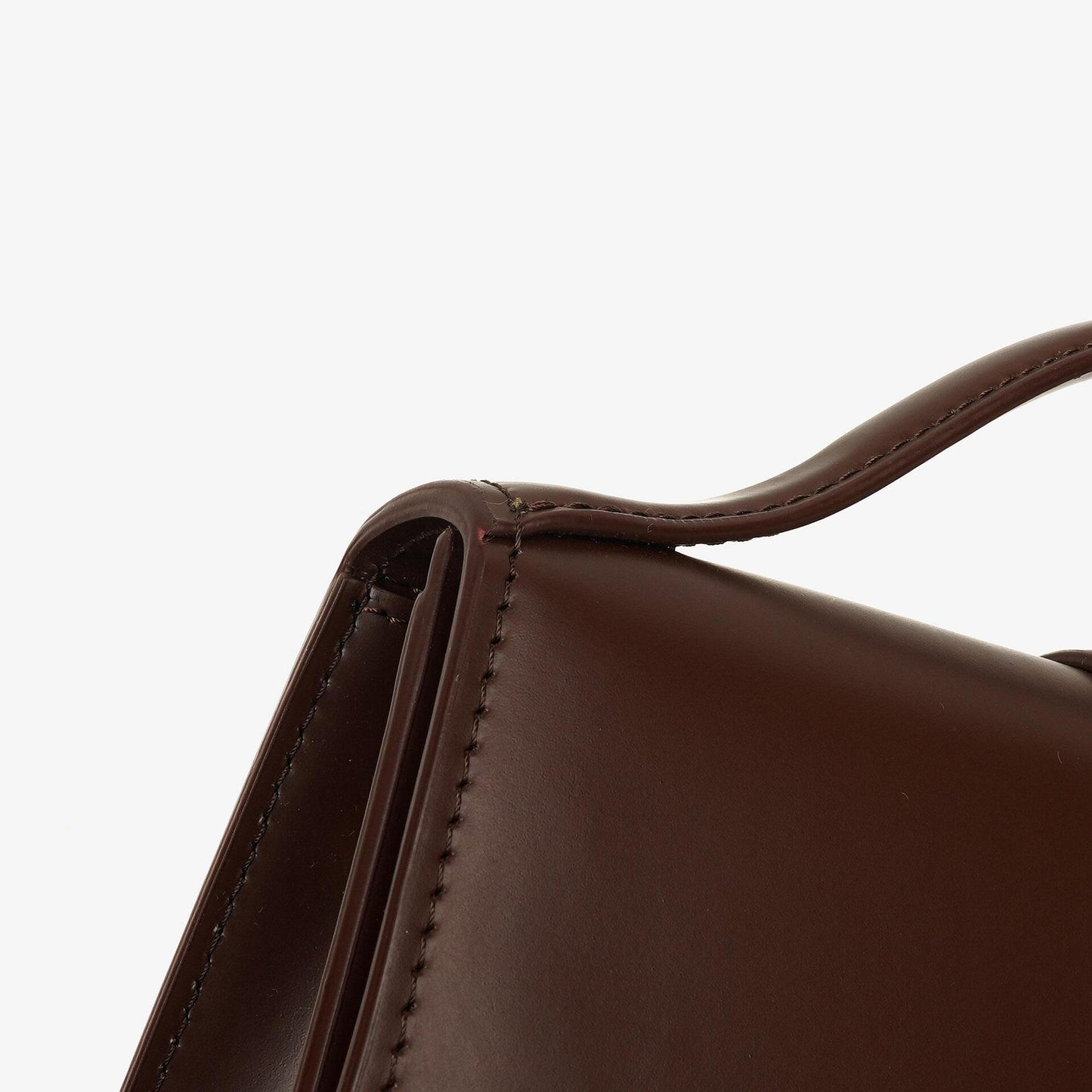 Jacquemus Le Grand Bambino Schultertasche aus braunem Kalbsleder