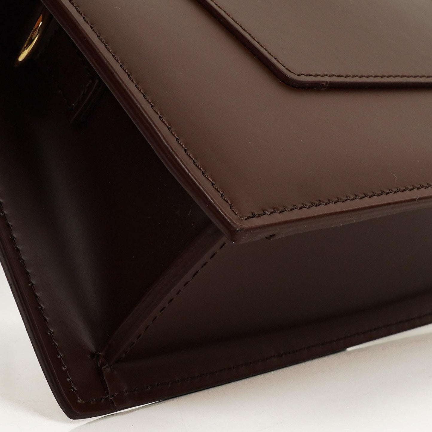 Jacquemus Le Grand Bambino Schultertasche aus braunem Kalbsleder