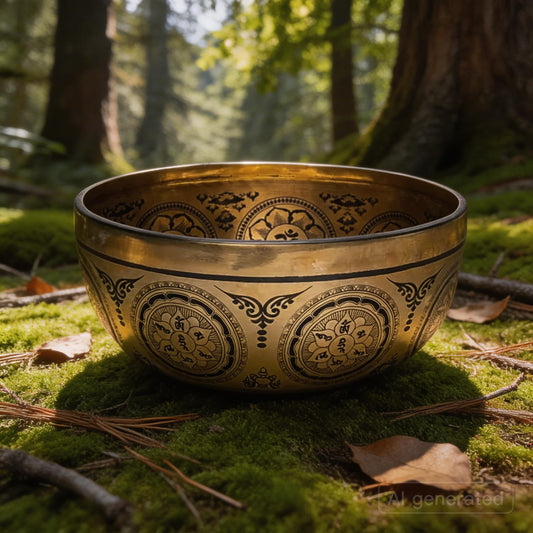 Lasergravierte Klangschale Shiva -- ±1400-1600 g ; ±22-24 cm