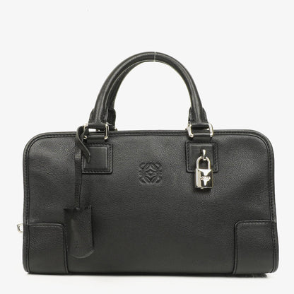 Loewe Amazona 28 Handtasche aus schwarzem Leder