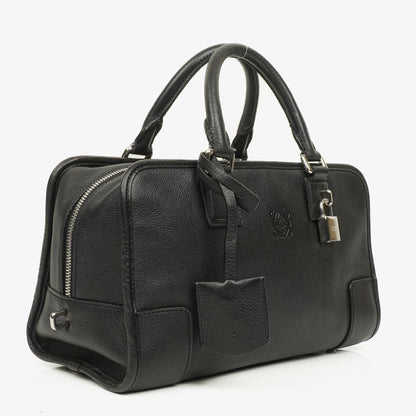 Loewe Amazona 28 Handtasche aus schwarzem Leder