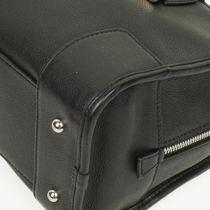 Loewe Amazona 28 Handtasche aus schwarzem Leder