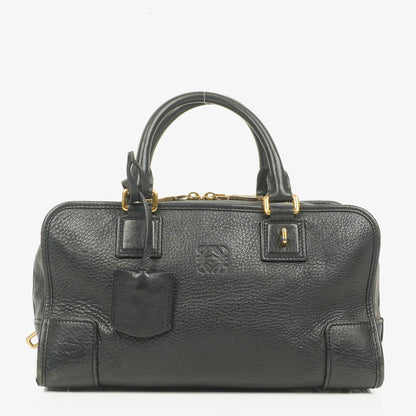 Loewe Amazona 28 Handtasche aus schwarzem Leder