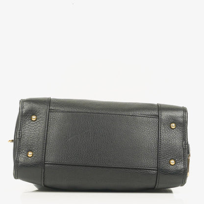 Loewe Amazona 28 Handtasche aus schwarzem Leder