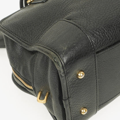 Loewe Amazona 28 Handtasche aus schwarzem Leder
