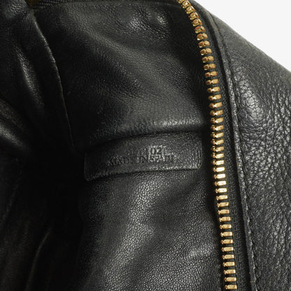 Loewe Amazona 28 Handtasche aus schwarzem Leder