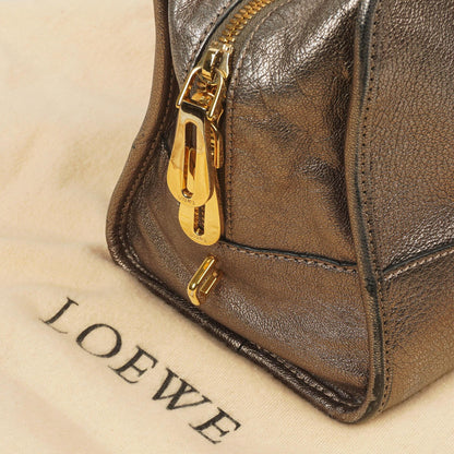 Loewe Amazona 28 Handtasche Bronze Metallic Kalbsleder