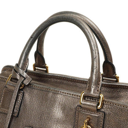 Loewe Amazona 28 Handtasche Bronze Metallic Kalbsleder