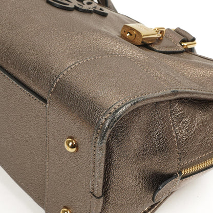 Loewe Amazona 28 Handtasche Bronze Metallic Kalbsleder