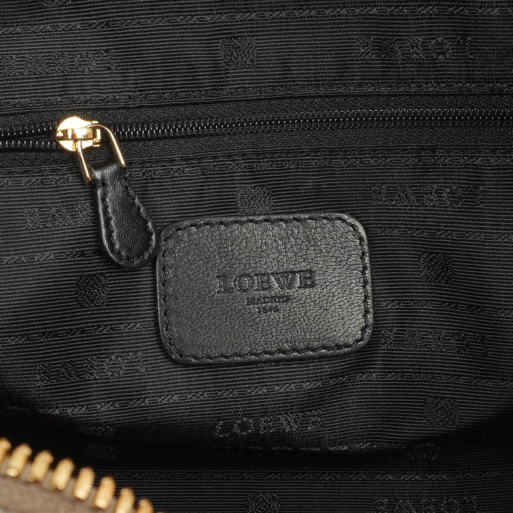 Loewe Amazona 28 Handtasche Bronze Metallic Kalbsleder