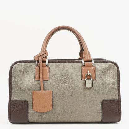 Loewe Amazona 28 Handtasche aus Metallic-Kalbsleder