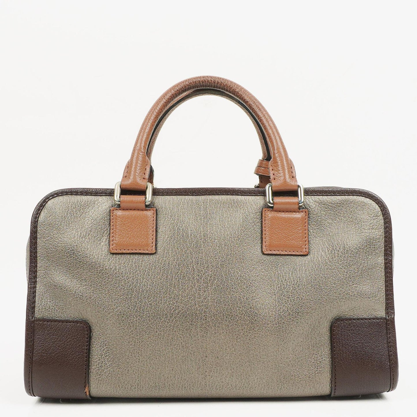 Loewe Amazona 28 Handtasche aus Metallic-Kalbsleder