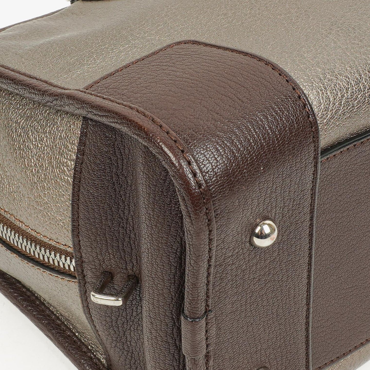 Loewe Amazona 28 Handtasche aus Metallic-Kalbsleder