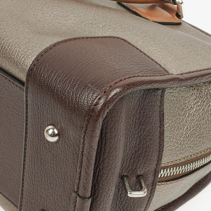 Loewe Amazona 28 Handtasche aus Metallic-Kalbsleder