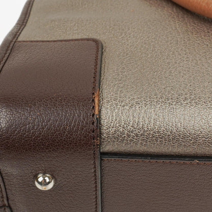 Loewe Amazona 28 Handtasche aus Metallic-Kalbsleder