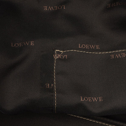 Loewe Amazona 35 Anagram Grau Metallic Kalbsleder Handtasche