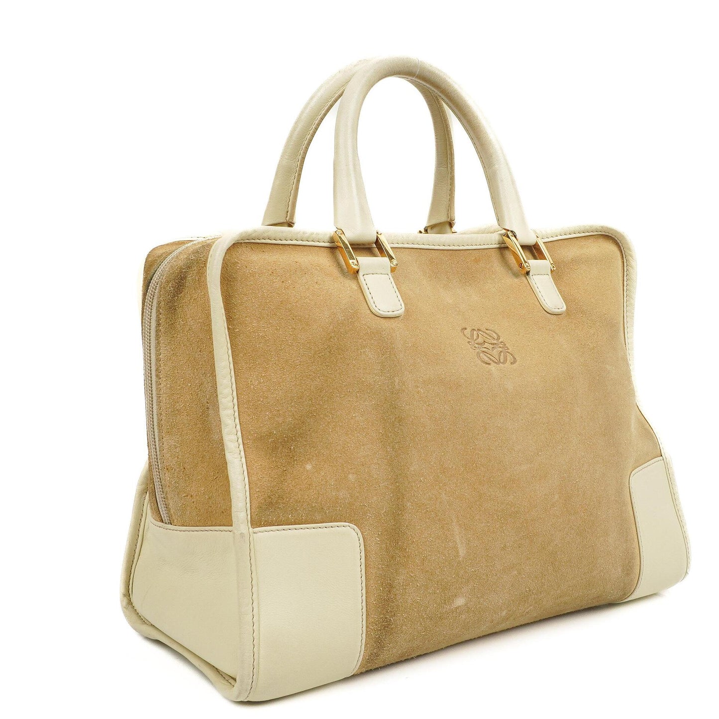 Loewe Amazona Wildleder Kalbsleder Griff Tasche