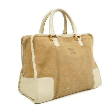 Loewe Amazona Wildleder Kalbsleder Griff Tasche