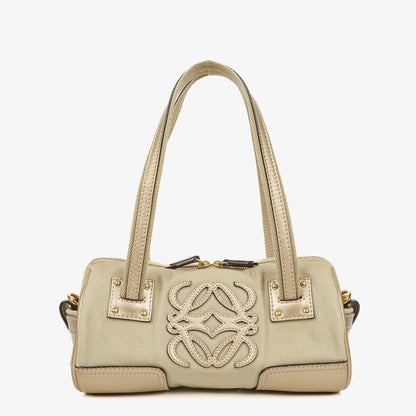 Loewe Anagram Boston-Tasche in Neutral