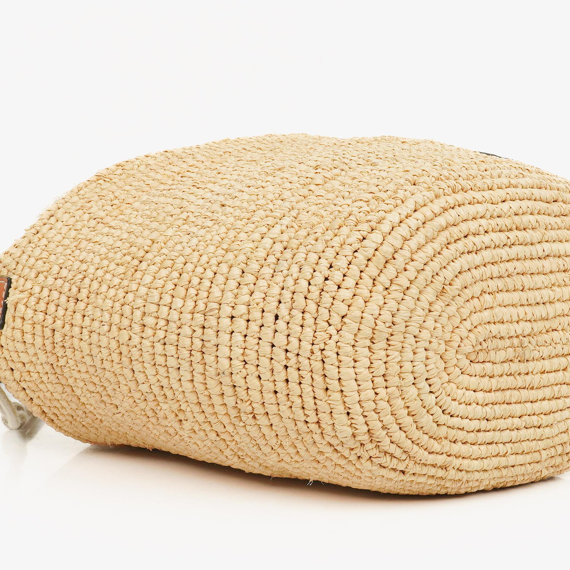 Loewe Anagram Paula's Ibiza Pochette Crossbody-Tasche aus Raffia