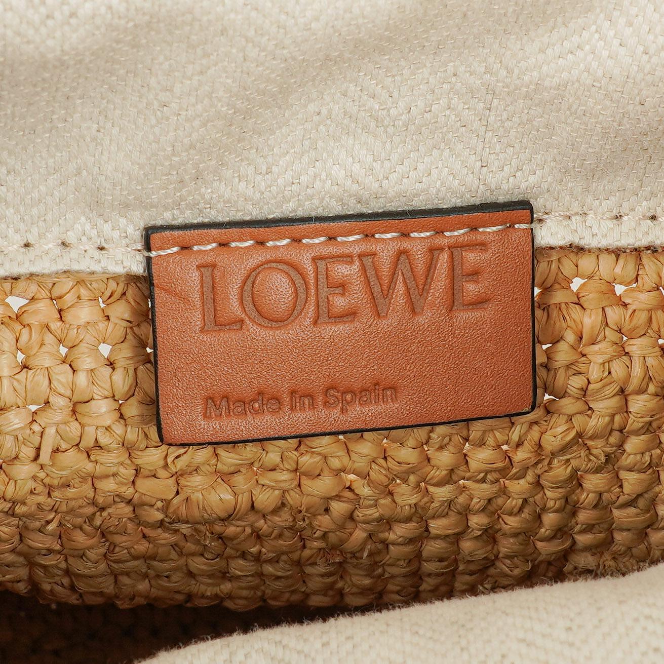Loewe Anagram Paula's Ibiza Pochette Crossbody-Tasche aus Raffia