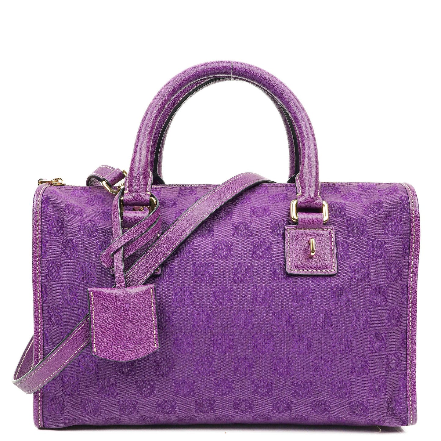 Loewe Anagram Lila Schultertasche
