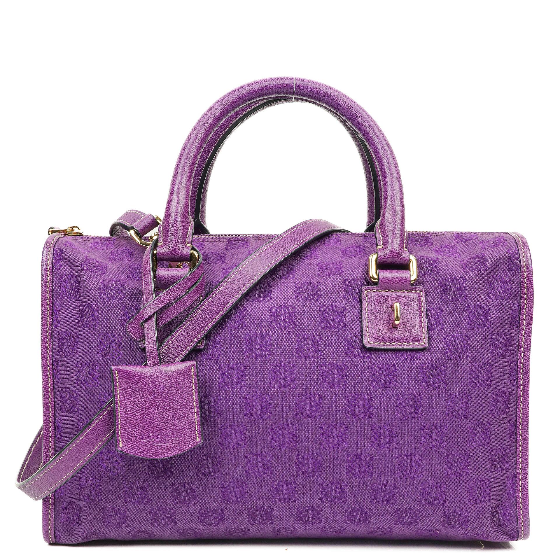 Loewe Anagram Lila Schultertasche