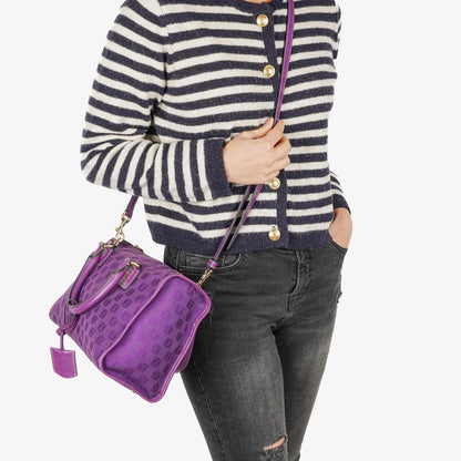 Loewe Anagram Lila Schultertasche