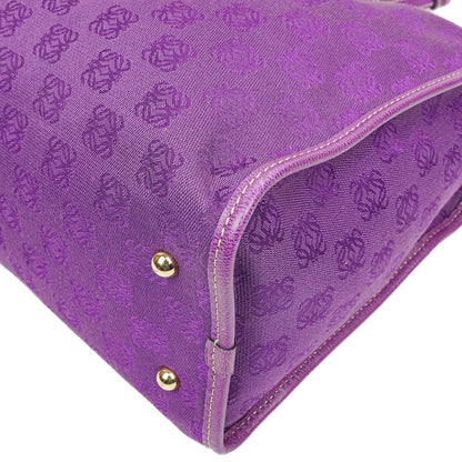 Loewe Anagram Lila Schultertasche