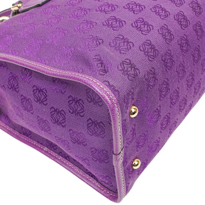Loewe Anagram Lila Schultertasche