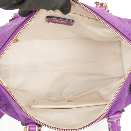 Loewe Anagram Lila Schultertasche