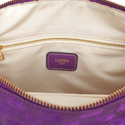 Loewe Anagram Lila Schultertasche