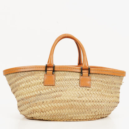 Loewe Anagram Korbtasche aus Raffia