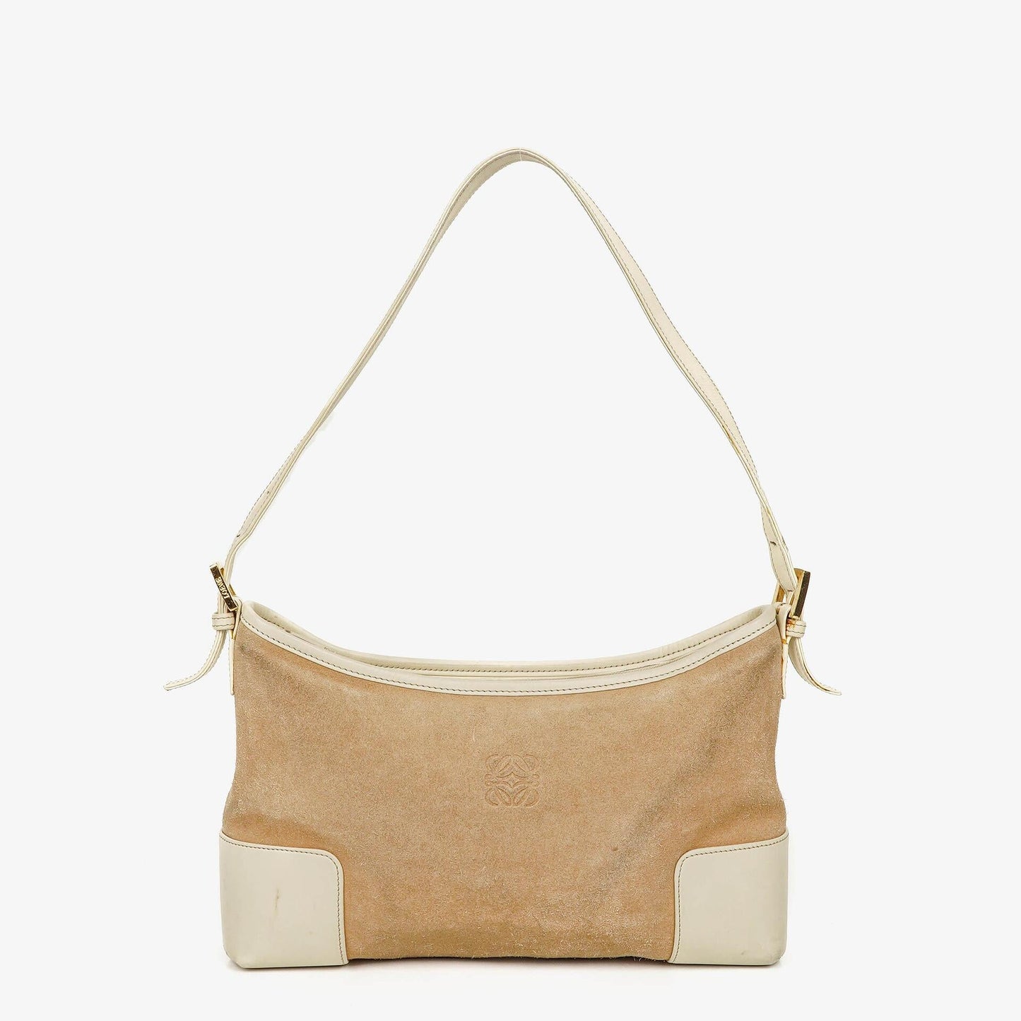 Loewe Anagram Schultertasche aus Wildleder