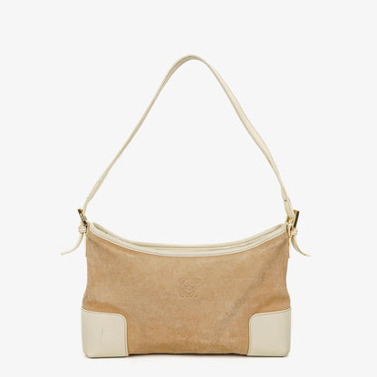 Loewe Anagram Schultertasche aus Wildleder