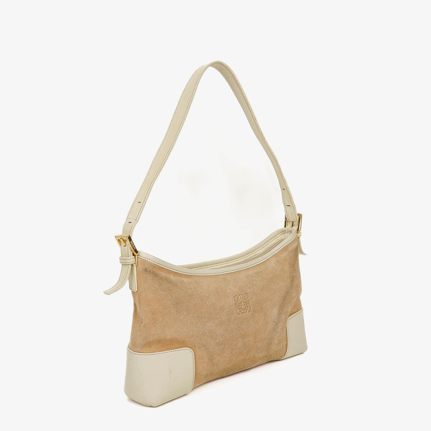 Loewe Anagram Schultertasche aus Wildleder