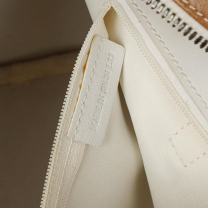 Loewe Boston Tasche aus braun-weißem Leder