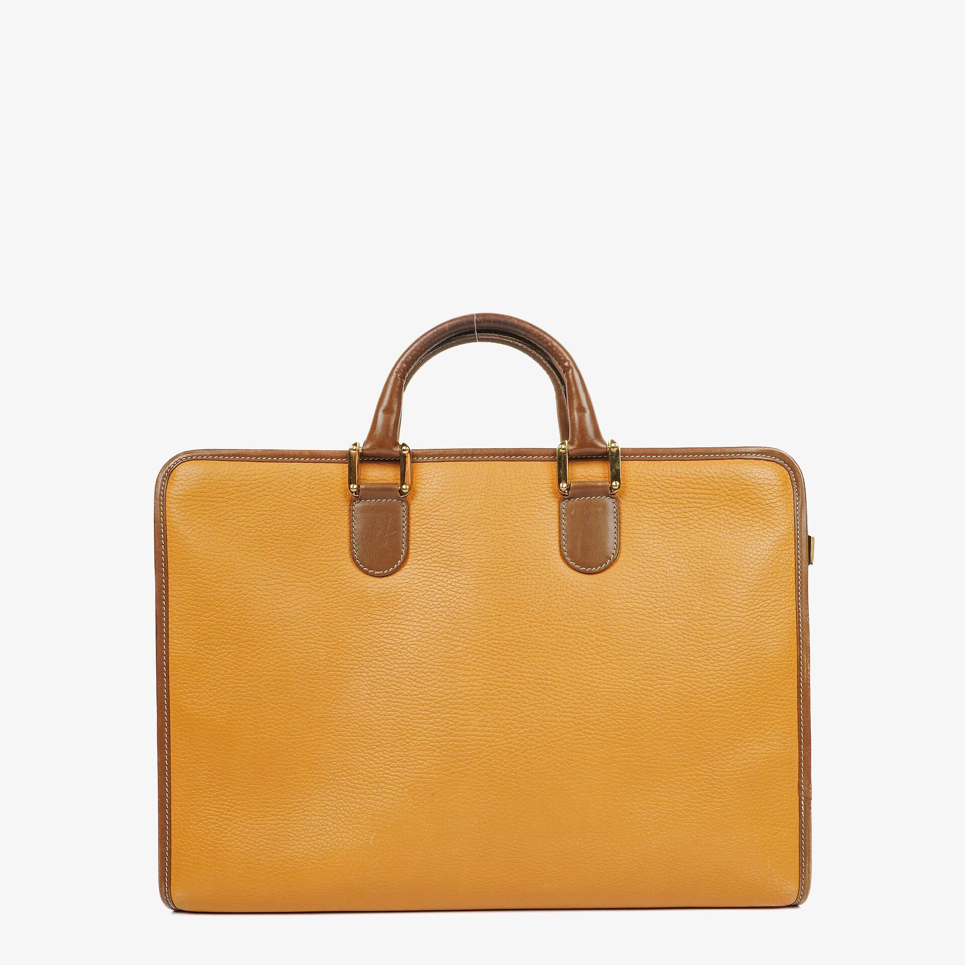 Loewe Braune Leder Anagram Aktentasche