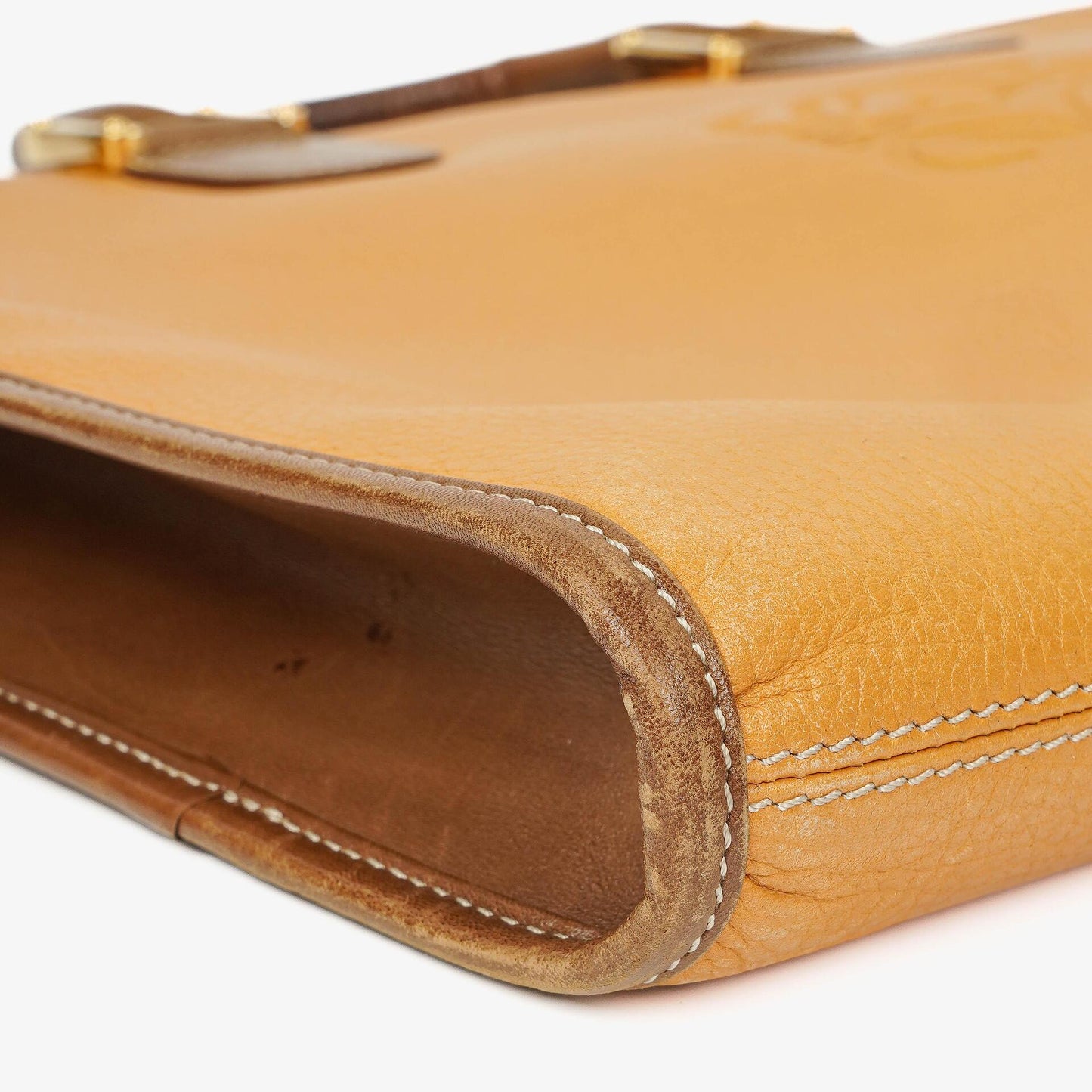Loewe Braune Leder Anagram Aktentasche